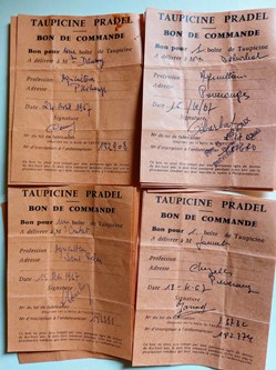 Taupicine Pradel Bons de commande