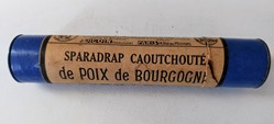 Sparadrap caoutchouté de Poix de Bourgogne / M.Coquelu ( tube bleu)