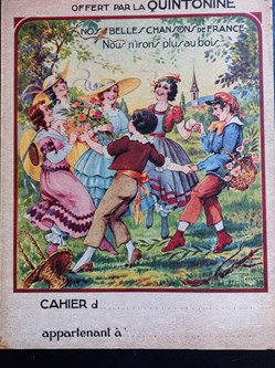 QUINTONINE Protège-cahier " Nous n'irons plus au bois"