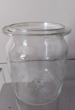 Bocal cylindrique de laboratoire en verre épais