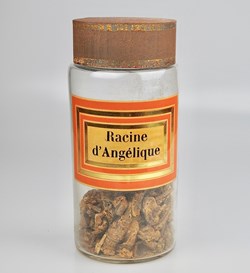 Flacon en verre Herboristerie grand modèle Pharmacie RAVASSE