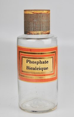 Flacon en verre petit modèle Pharmacie RAVASSE