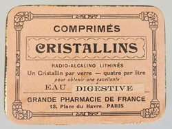 CRISTALLINS Comprimés