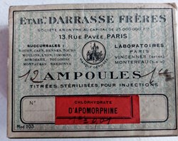 Chlorhydrate D'APOMORPHINE 12 Ampoules