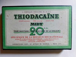THIODACAÏNE 4 ampoules de 20 cc /MIDY