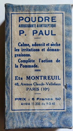 POUDRE adoucissante et antiseptique P. PAUL