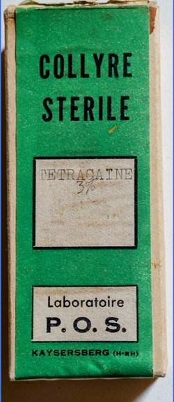 TÉTRACAÏNE 3% COLLYRE Laboratoires POS