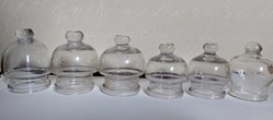 Ventouses médicales à bouton en verre