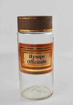 Flacon en verre Herboristerie grand modèle Pharmacie RAVASSE