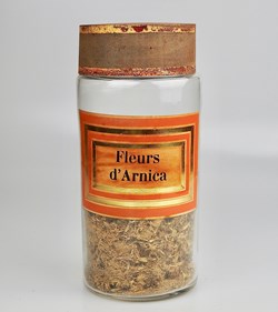 Flacon en verre Herboristerie grand modèle Pharmacie RAVASSE