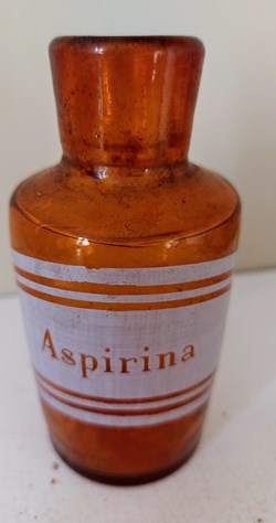 ASPIRINA / Flacon verre ambré 12 cm