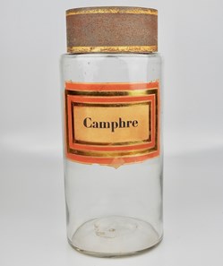Flacon en verre Herboristerie très grand modèle Pharmacie RAVASSE