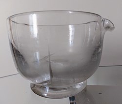 Mortier en verre épais diamètre 17 cm