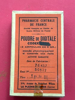 POUDRE de DIGITALE Codex (2 ampoules de 5 gr)