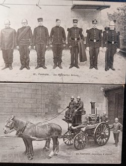 Tisanes des Chartreux / Cartes postales pompiers