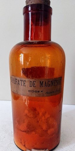 SULFATE DE MAGNÉSIE Flacon en verre ambré