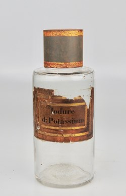 Flacon en verre petit modèle Pharmacie RAVASSE
