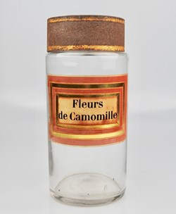 Flacon en verre Herboristerie grand modèle Pharmacie RAVASSE