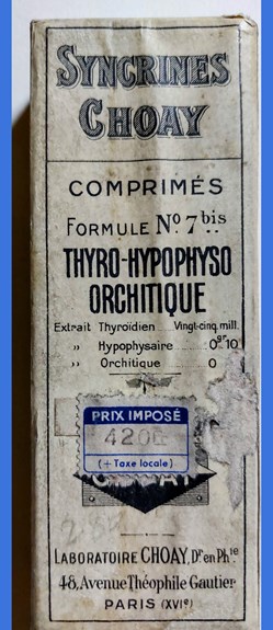 THYRO - HYPOPHYSO ORCHITIQUE - Choay