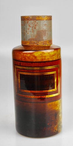Flacon en verre petit modèle Pharmacie RAVASSE