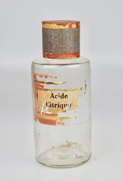 Flacon en verre petit modèle Pharmacie RAVASSE