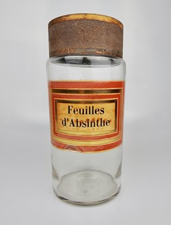 Flacon en verre Herboristerie grand modèle Pharmacie RAVASSE