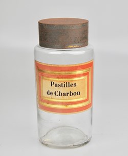 Flacon en verre petit modèle Pharmacie RAVASSE