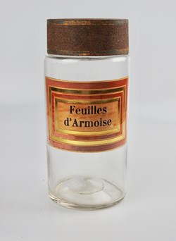 Flacon en verre Herboristerie grand modèle Pharmacie RAVASSE