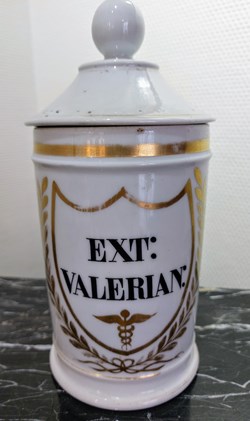 Pot faïence blanche EXT: VALERIAN: