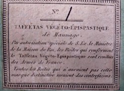 TAFFETAS VÉGÉTO- ÉPISPASTIQUE de MAUVAGE