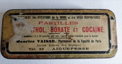 MENTHOL BORATE et COCAÏNE ( Pastilles)