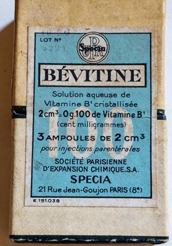 BÉVITINE 3 ampoules Vitamine B1 - SPECIA