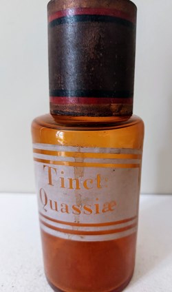 Tinct : Quassiae- Flacon en verre ambré