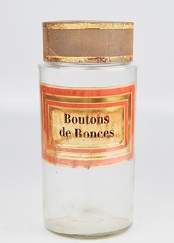 Flacon en verre Herboristerie grand modèle Pharmacie RAVASSE