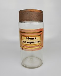 Flacon en verre Herboristerie grand modèle Pharmacie RAVASSE