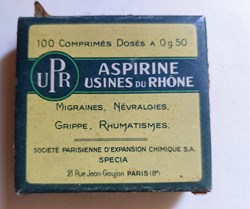 ASPIRINE USINES du Rhône 100 comprimés