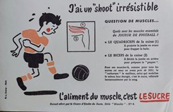 Le SUCRE Aliment du muscle - Série Muscles N° 4 ( Football )