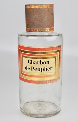 Flacon en verre Herboristerie moyen modèle Pharmacie RAVASSE