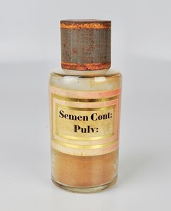 Flacon en verre très petit modèle Pharmacie RAVASSE