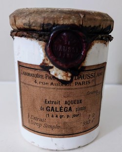 Pot à onguent " Extrait Aqueux de Galéga"