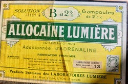 ALLOCAÏNE LUMIÈRE B à 2% 6 Ampoules 2 cc