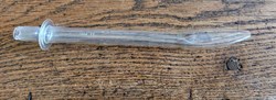 Tube en verre aplati à une extrémité 20cm