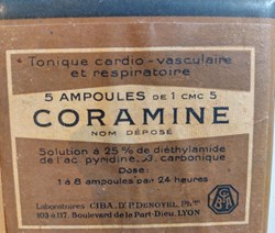 CORAMINE 5 ampoules de 1 cmc CIBA
