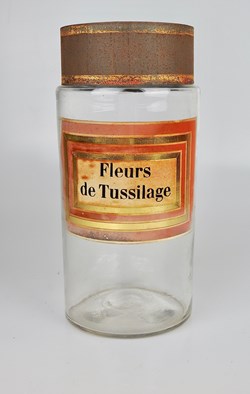 Flacon en verre Herboristerie grand modèle Pharmacie RAVASSE