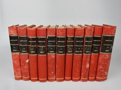 Annuaire Pharmaceutique volumes 2 (1864) à 12 (1875)