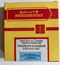 6 ampoules 10 ml CHLORURE DE SODIUM à 20 %