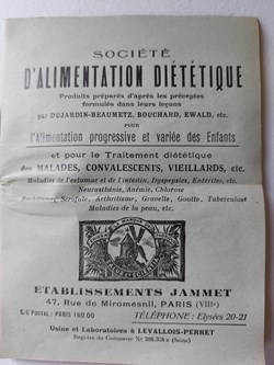 Sie d'alimentation diététique "catalogue conseils"