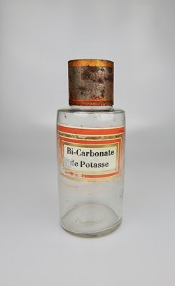 Flacon en verre petit modèle Pharmacie RAVASSE