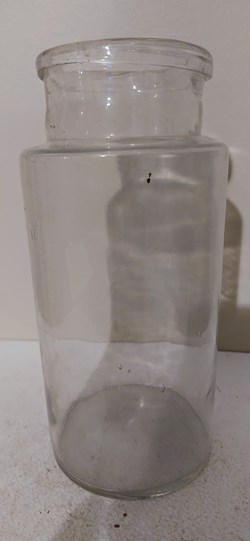 Pot de Pharmacie 21 cm verre blanc