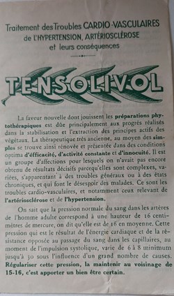 TENSOLIVOL info produit